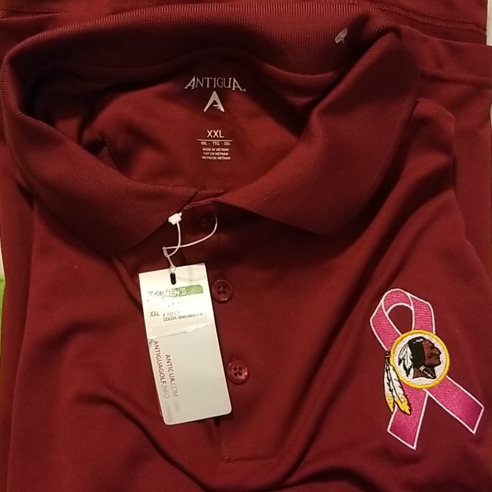 Redskins 'Pink Ribbon' polo